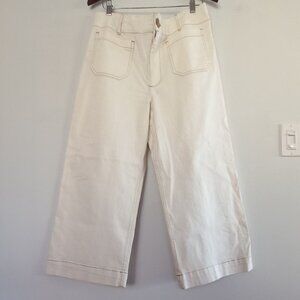 MAEVE the COLETTE white/cream wide leg jeans